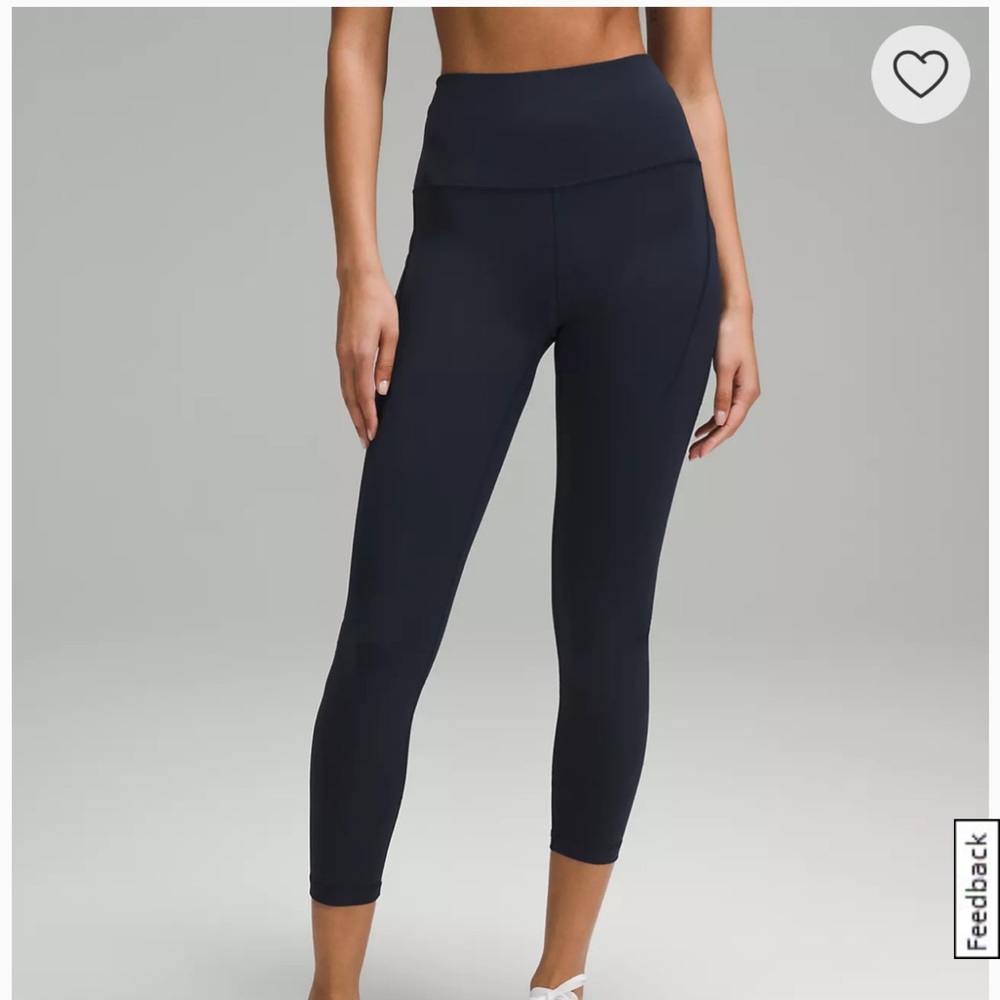 WUNDER TRAIN HIGH-RISE TIGHT 25” Navy SIZE 10, RARELY WORN